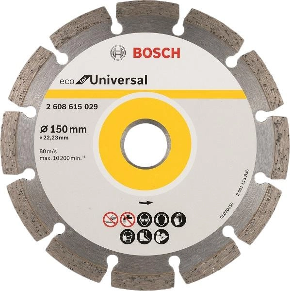 Алмазный диск BOSCH ECO UNIVERSAL (2608615029) Ф150х22мм универсальный