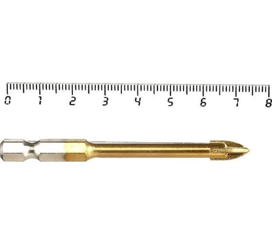 Сверло по керамике и стеклу квадро 6 мм GOLD Diamond Industrial