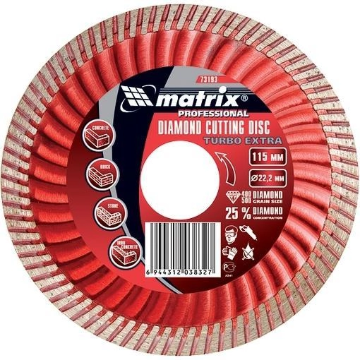 Круг алмазный MATRIX (73195) Ф150х22мм по бетону