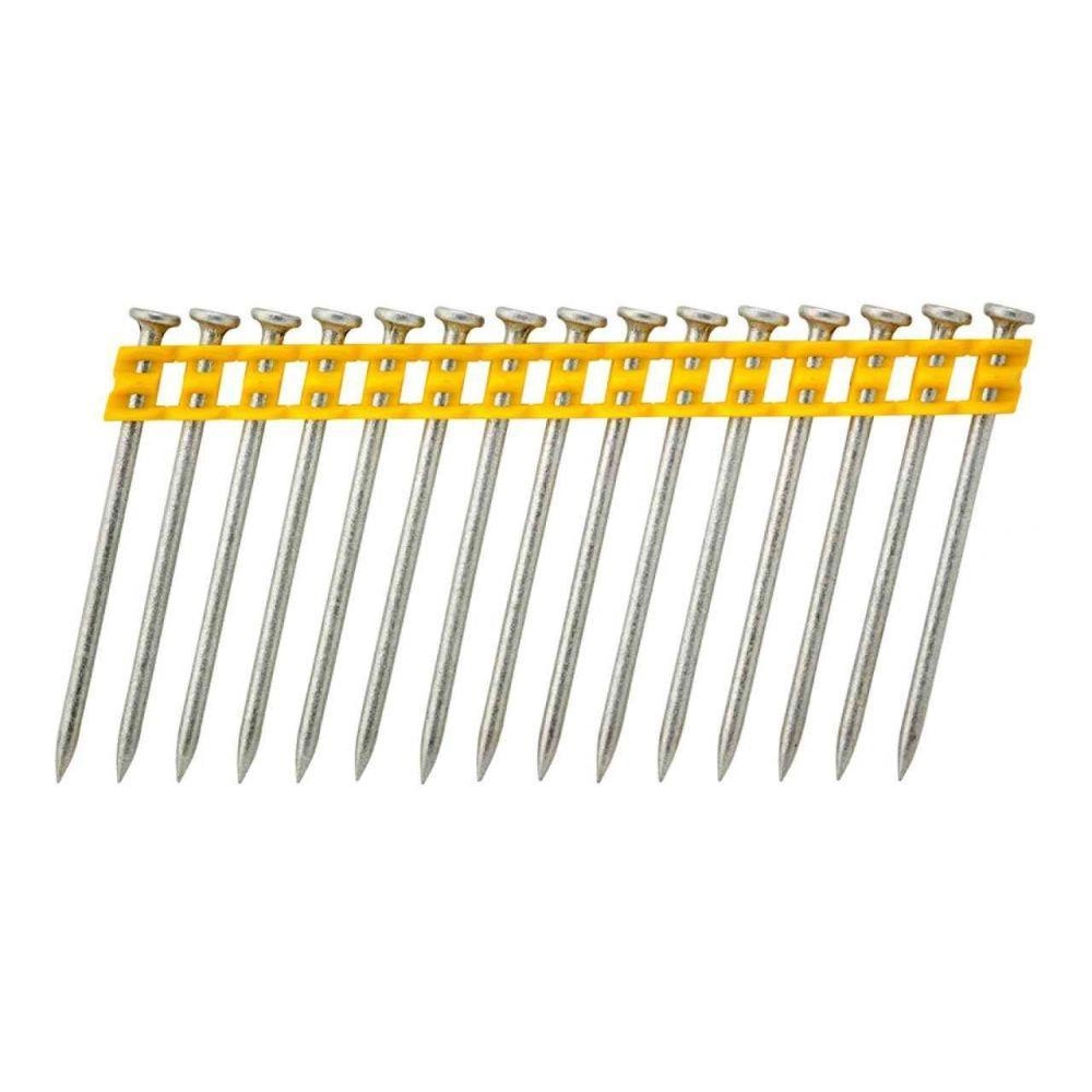 фото гвозди для степлера dewalt dcn8901057 желтые 2.6x57 мм 510 шт.