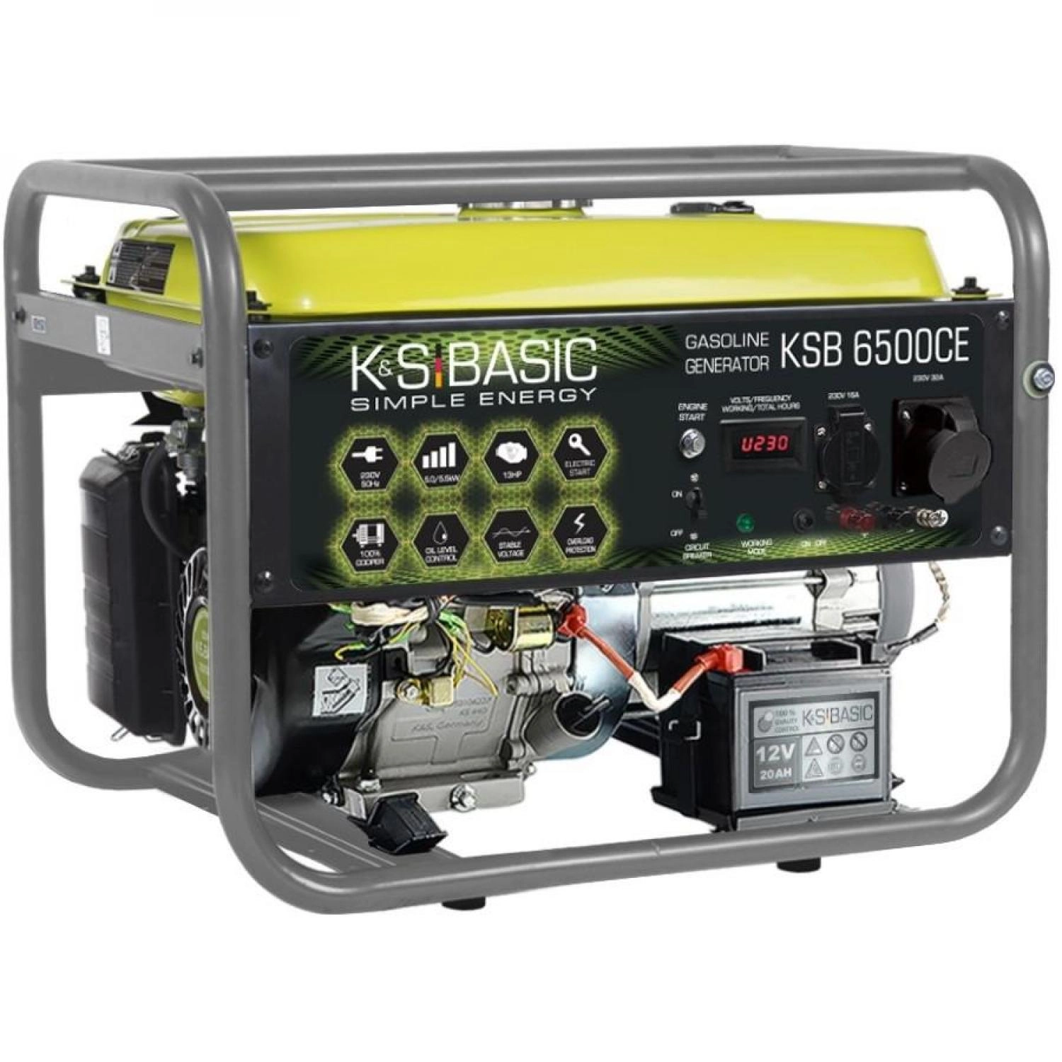 Бензиновый генератор BASIC KSB 6500CE