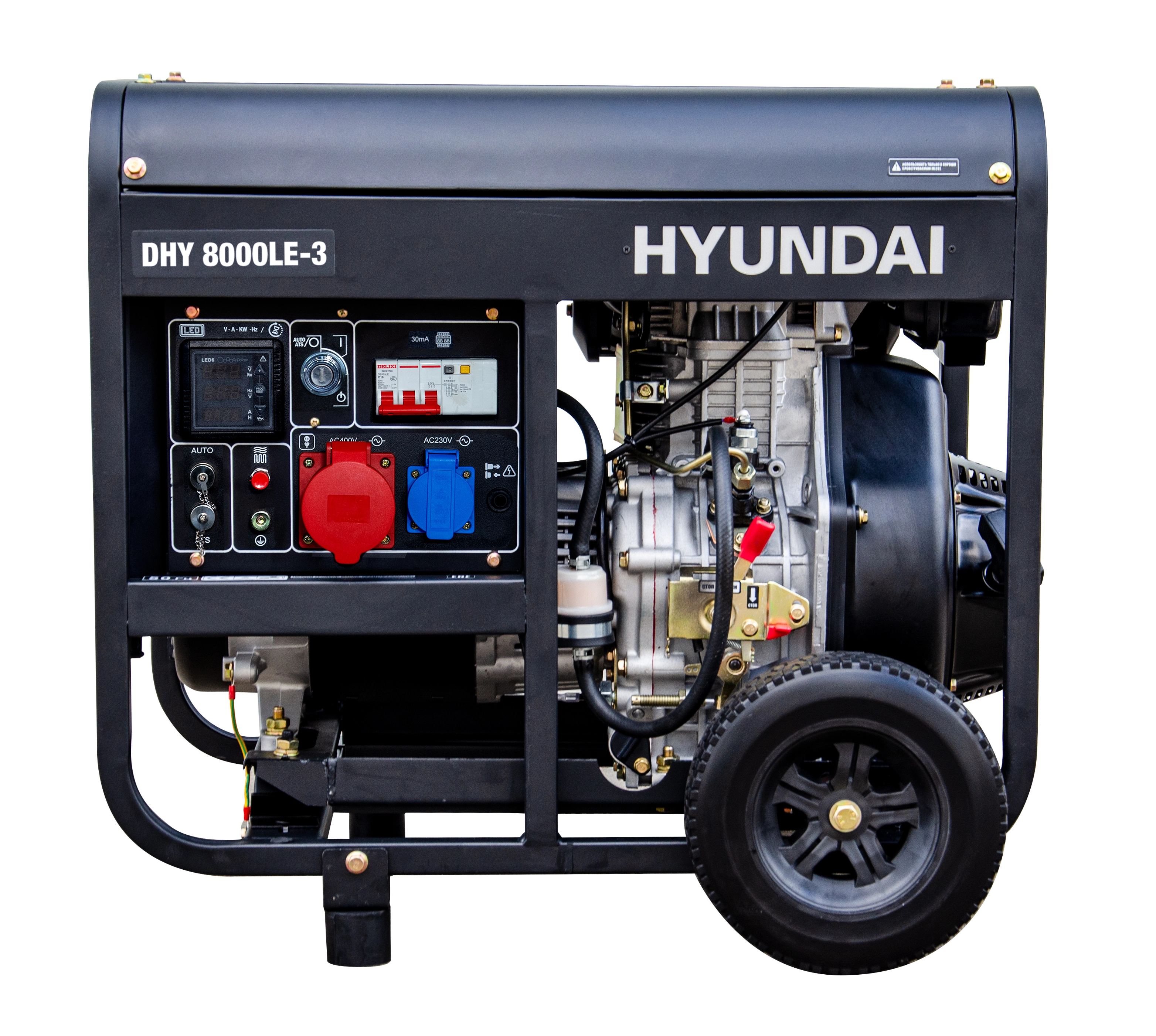 Дизельный генератор HYUNDAI DHY 8000LE-3