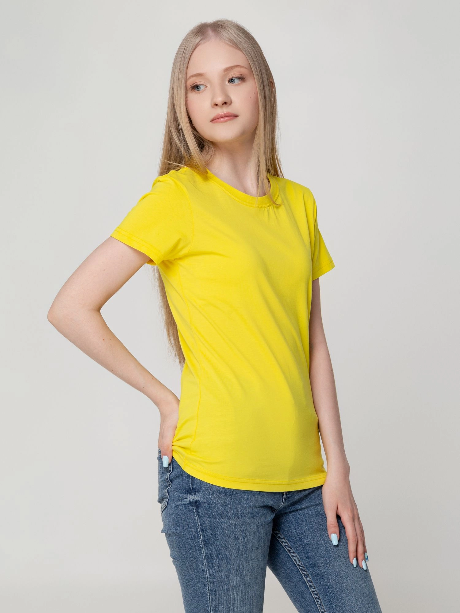 фото футболка женская t-bolka lady, желтый