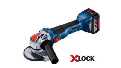 фото ушм (болгарка) bosch gwx 18v-10 (06017b0102) x-lock 2x 5.0ач