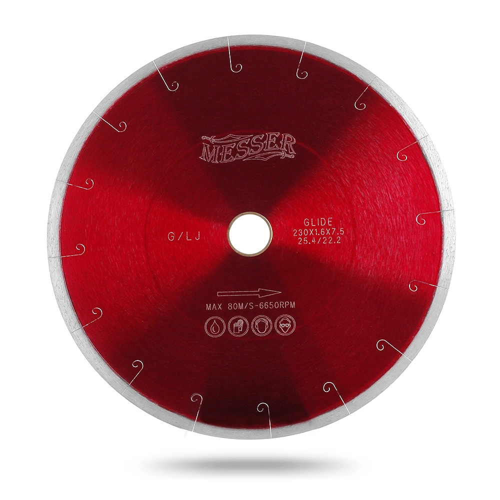 Диск сплошная кромка для резки гранита G/L J-slot, мокрый, 250D-1.6T-7.5W-25.4/32