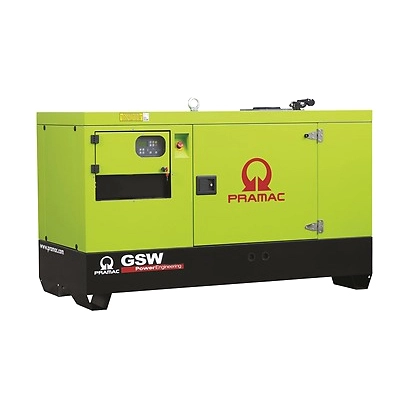 Дизельный генератор PRAMAC GSW30P MECC ALTE однофазный в кожухе