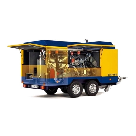 Передвижной дизельный винтовой компрессор COMPAIR C210TS-21