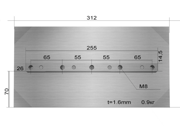 фото лопасти для тсс dmd, dmr- 900 (к-т из 4 лопастей)