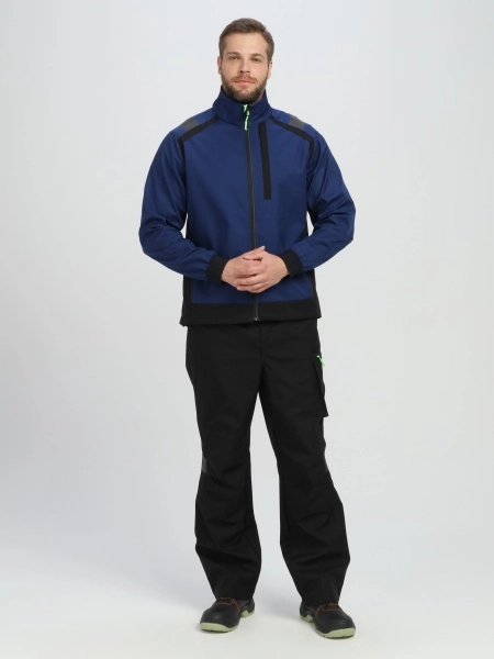 фото куртка profline leader (тк.софтшел), синий/черный