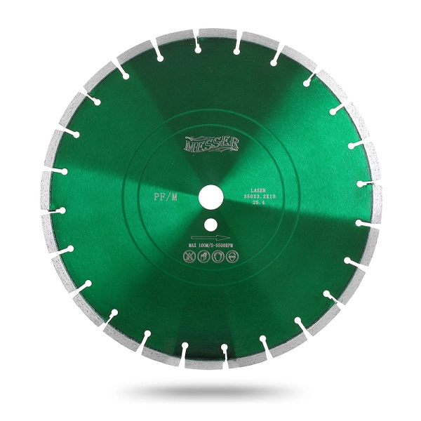 Диск сегментный для резки свежего бетона PF/M, сухой, 350D-3.2T-10W-24S-25.4H Д.О.