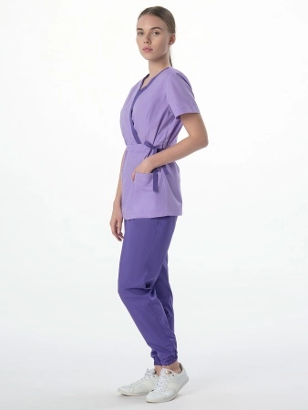 фото костюм женский симпл-001 (тк.смесовая,120) medline, фиолетовый/сирень