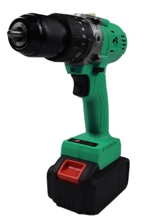 фото дрель аккумуляторная бесщеточная ударная zitrek green 20 pro impact (20в, li-ion аккум. 2шт, кейс) 063-4088