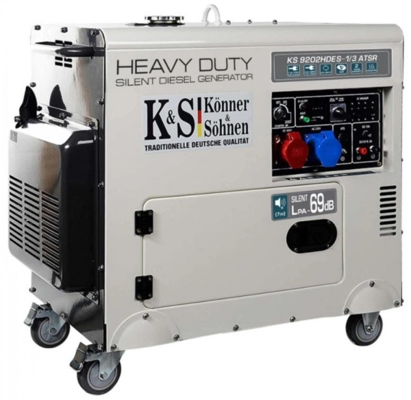 Дизельный генератор KS 9202HDES - 1/3 ATSR