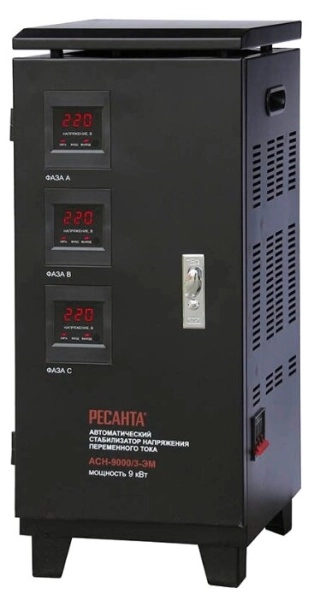 фото стабилизатор напряжения ресанта асн-9000/3-эм