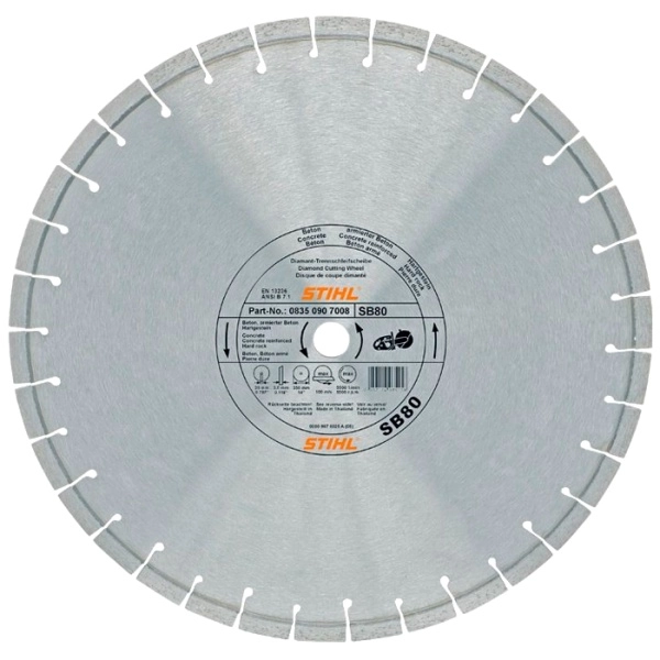 Алмазный диск STIHL SВ80 350 мм (бетон, гранит, камень) (8350967002)