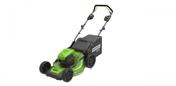 фото аккумуляторная газонокосилка gd60lm46sp (2502907) без аккум и зу