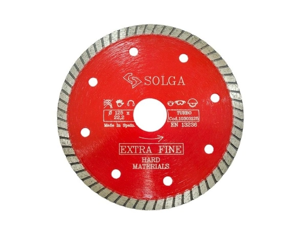 Диск алмазный Solga Diamant HARD MATERIALS сплошной (гранит, керамогранит) 125мм/22,23