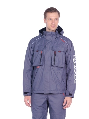 фото костюм демисезонный торнадо цвет серый ткань breathable