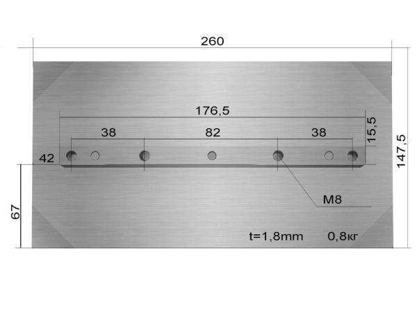фото лопасти 800 для tss dmd1000 (к-т из 4 лопастей)
