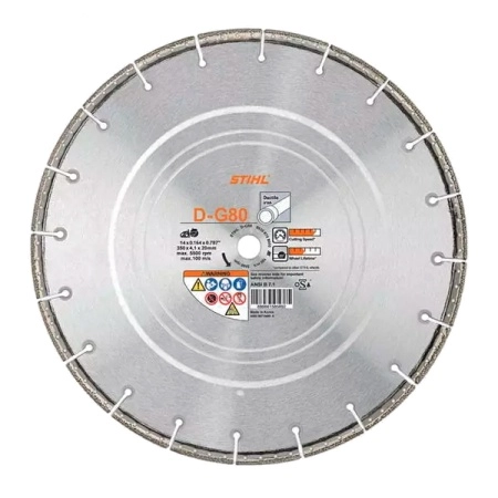 Алмазный диск STIHL D-G80 350 мм (чугун)