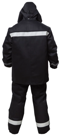 фото костюм сварщика зимний worker 3 кл.защиты (тк.100% хб,500) ксв 126w, черный