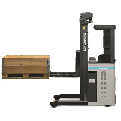 фото самоходный электрический штабелер unicarriers xtf-xjn