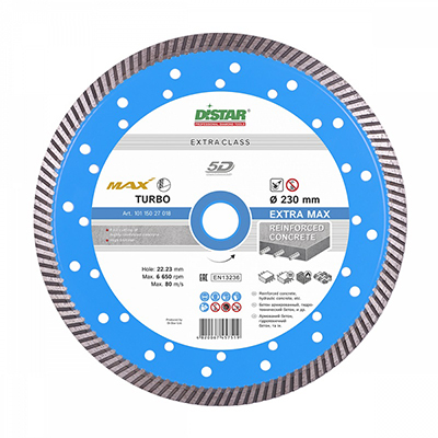 Диск алмазный DISTAR 1A1R TURBO 232X2,5X12X22,23 EXTRA MAX