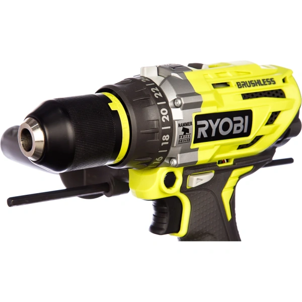 фото бесщеточная ударная дрель-шуруповерт ryobi r18pd7-252s one+