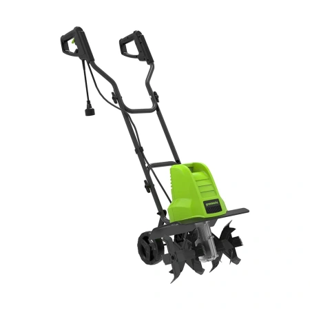 фото электрический культиватор greenworks gtl1520