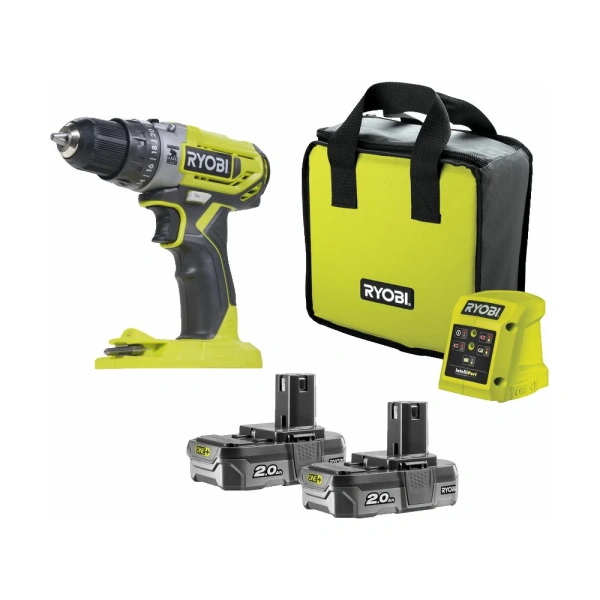 фото ударная дрель-шуруповерт ryobi r18pd2-220s one+
