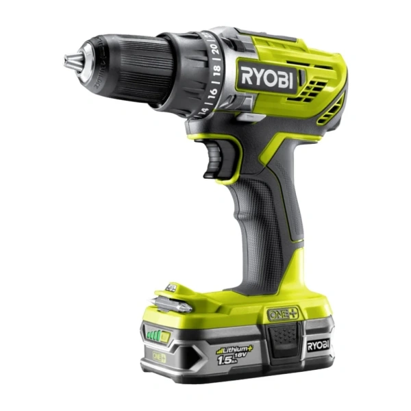 фото дрель-шуруповерт ryobi one+ r18dd3-215s