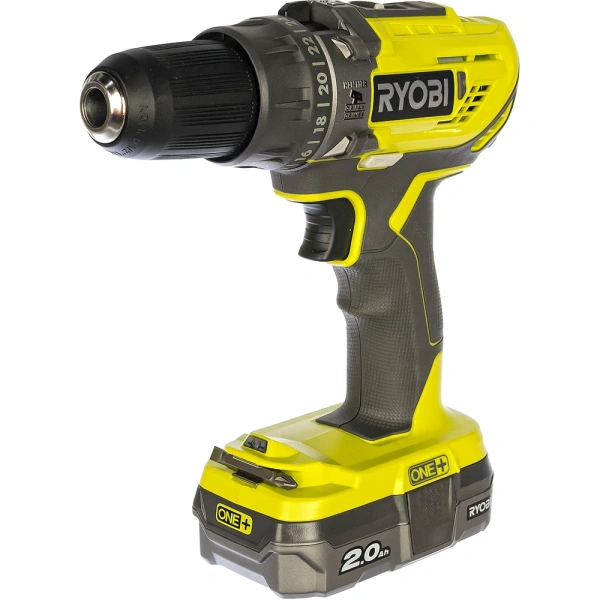фото ударная дрель-шуруповерт ryobi one+ r18pd3-220s