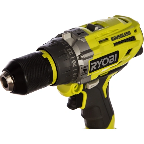 фото бесщеточная ударная дрель-шуруповерт ryobi r18pd7-252s one+