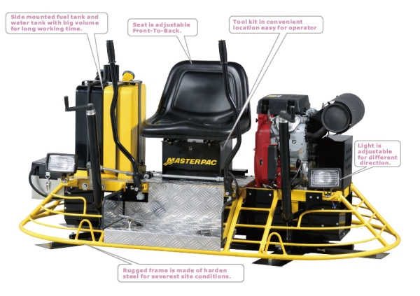 фото затирочная машина двухроторная masterpac prt73