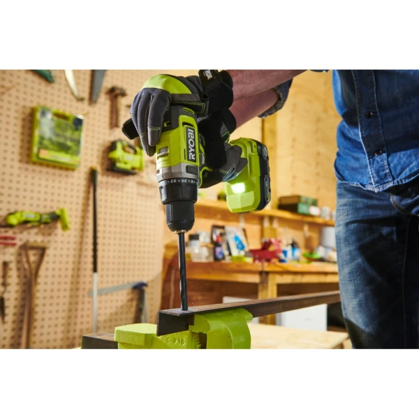 фото ударная дрель-шуруповерт ryobi rpd18-2c42s